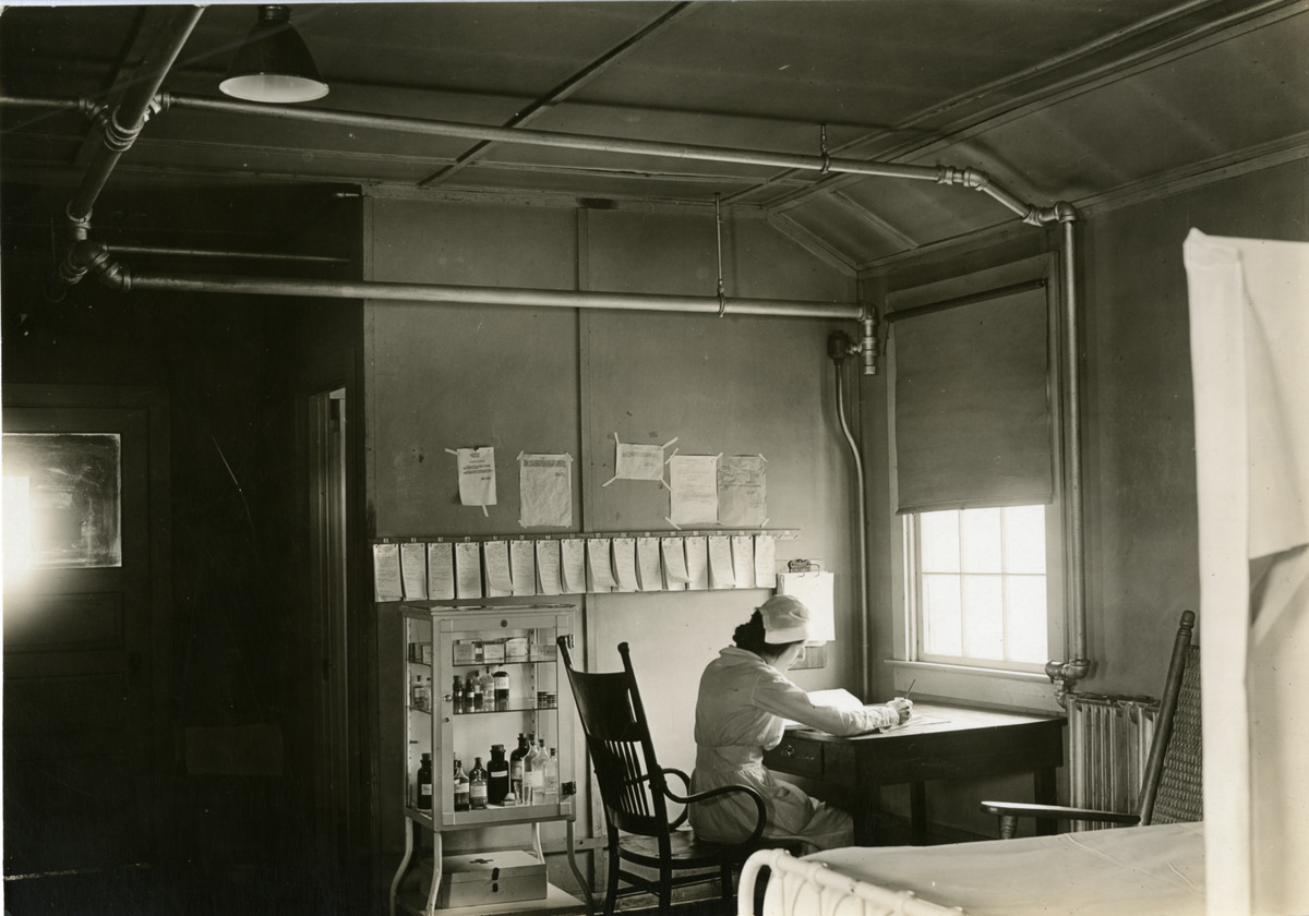 Nurse at Wilbur Wright Aviation Field, Ohio, February, 21, 1919