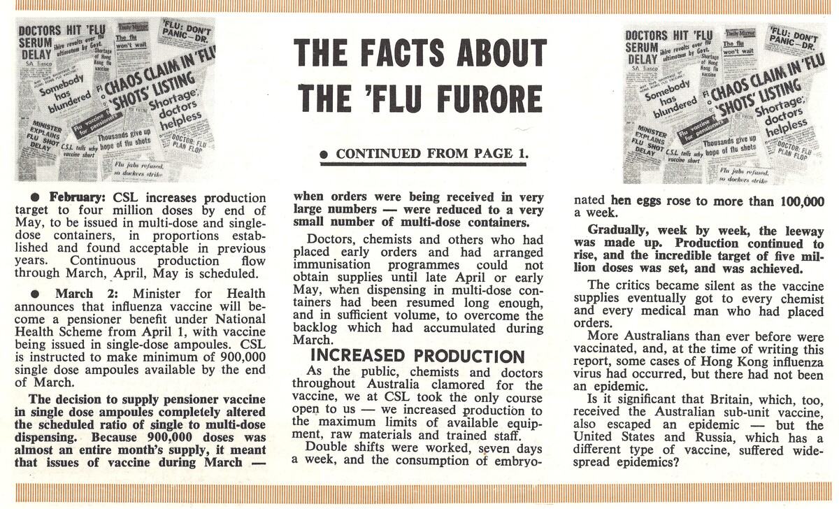 The Facts About the "Flu Furore"