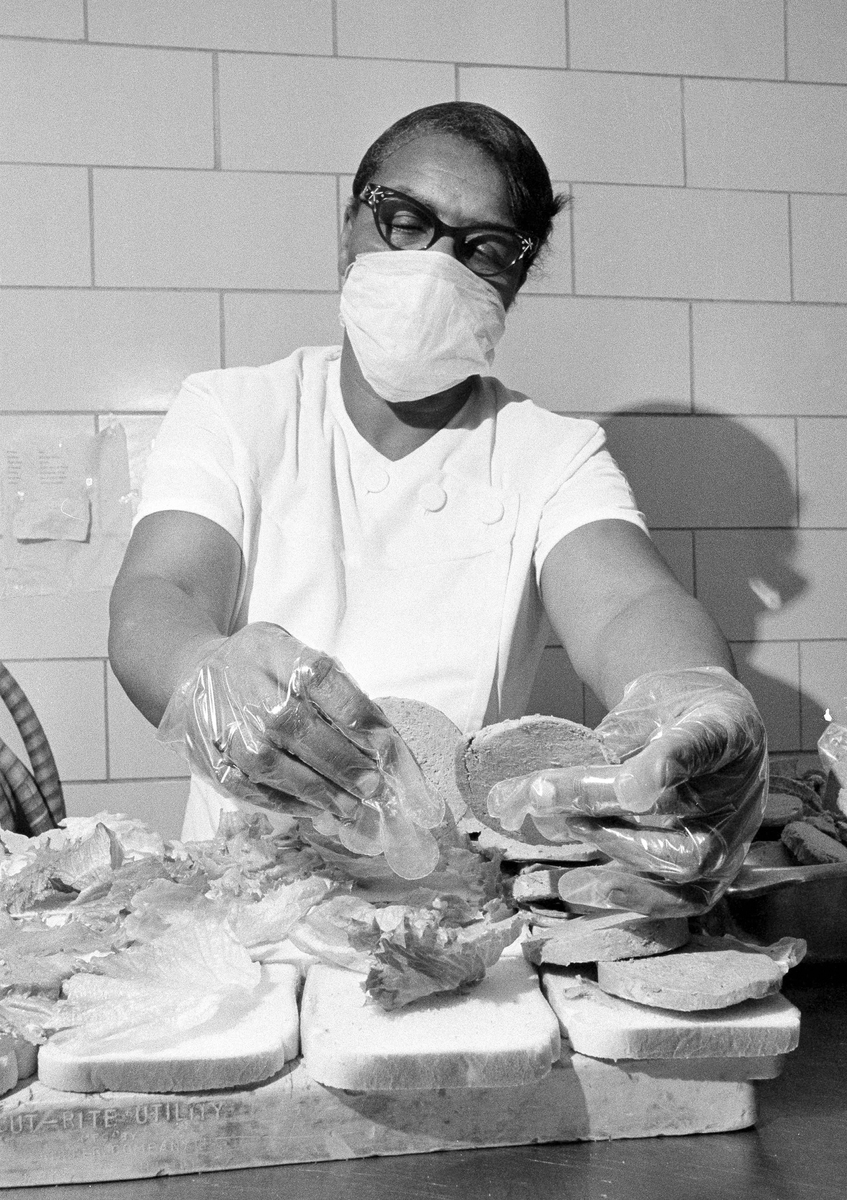 Hospital dietary worker, Philiadelphia, Pennsylvania, 1968
