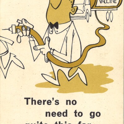 Card mailed to Australian doctors' offices in the late 1940s